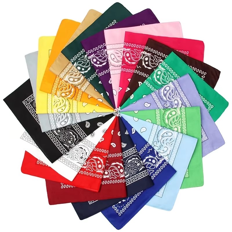 Handkerchief Cotton Men - 1/4 pièces hommes femmes Bandana bandeau