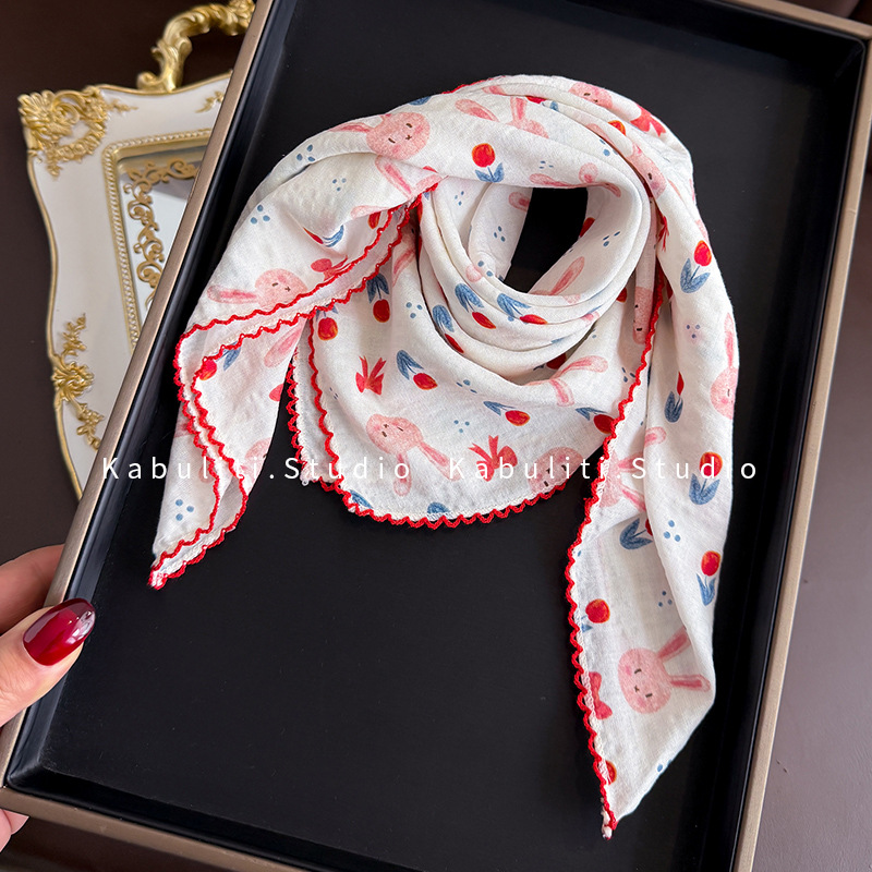 Écharpe carrée en coton et lin - Head Wrap Turban avis et prix