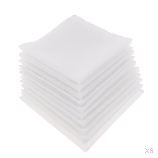 Mouchoirs carrés en coton blan - Handkerchief Cotton Men avis et prix