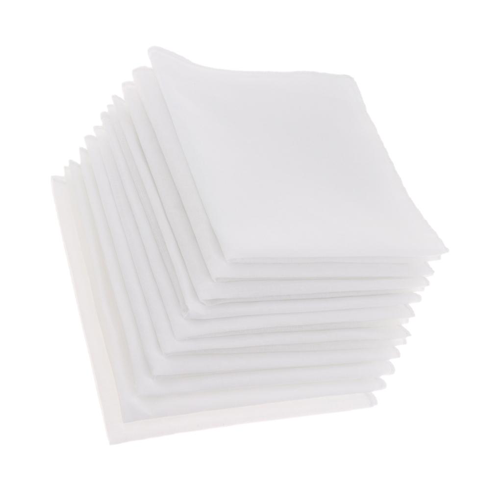 Mouchoirs carrés en coton blan - Handkerchief Cotton Men avis et prix