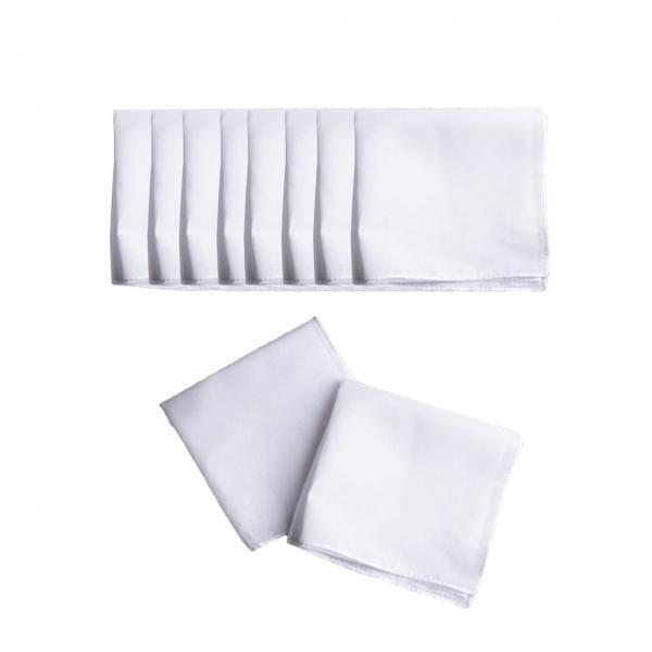 Mouchoirs en coton pur blancs, - Handkerchief Cotton Men avis et prix