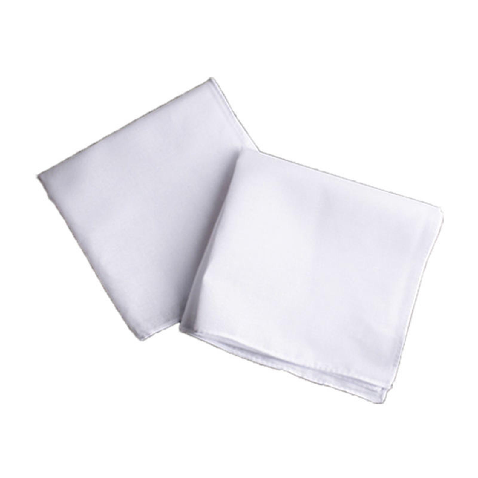 Mouchoirs en coton pur blancs, - Handkerchief Cotton Men avis et prix