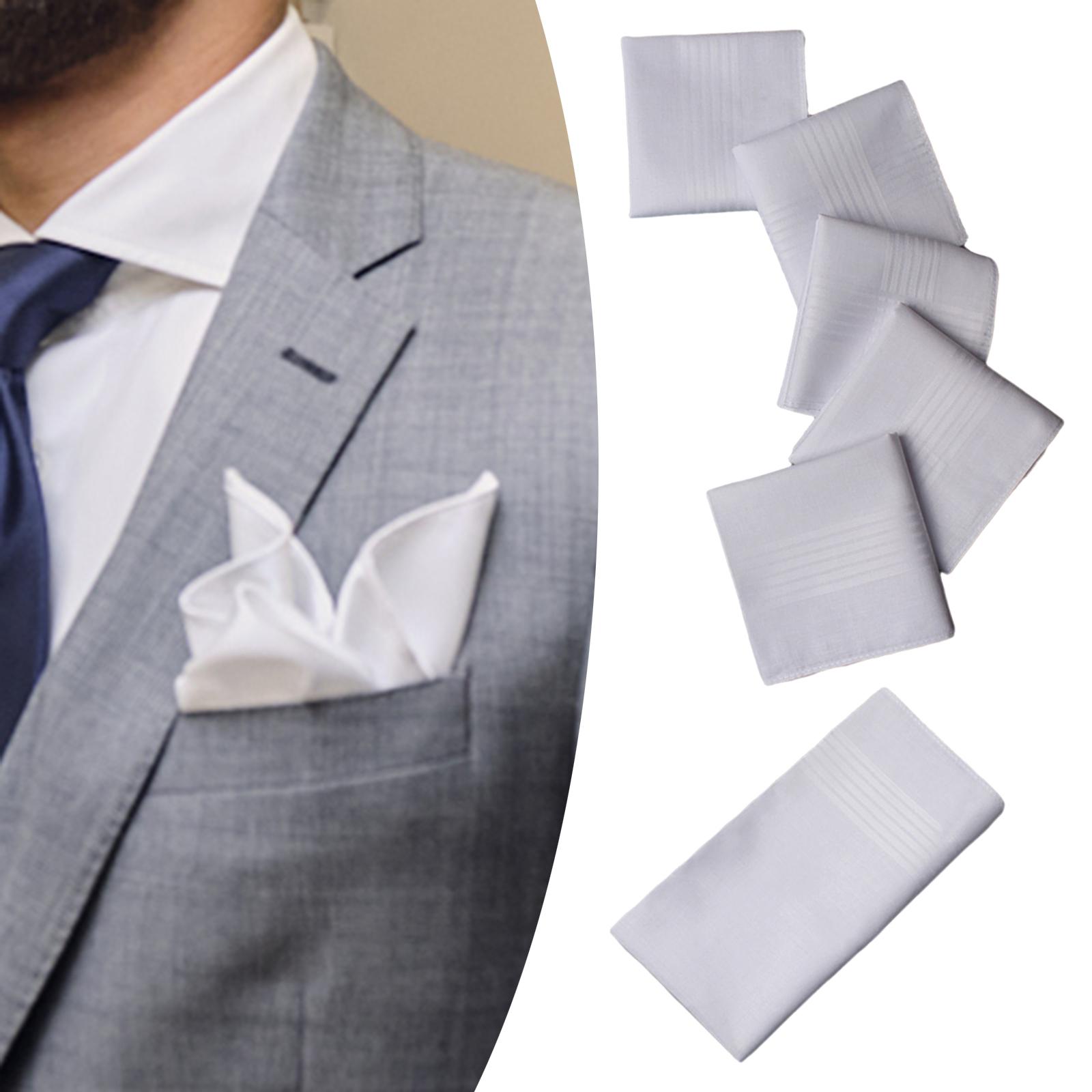 Lot de 6 mouchoirs de poche po - Handkerchief Cotton Men avis et prix